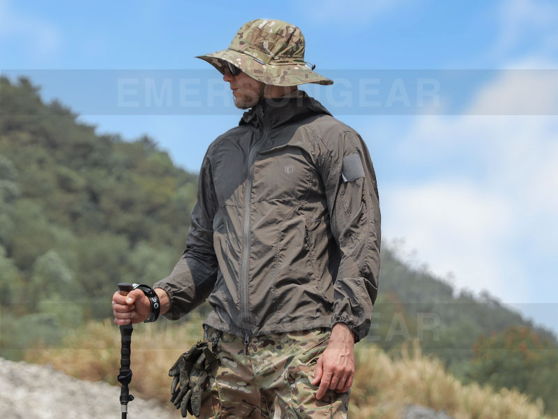 Emersongear UV100+ Detachable Multifunctional Frillnecks Boonie Hat "Frilled Lizard"