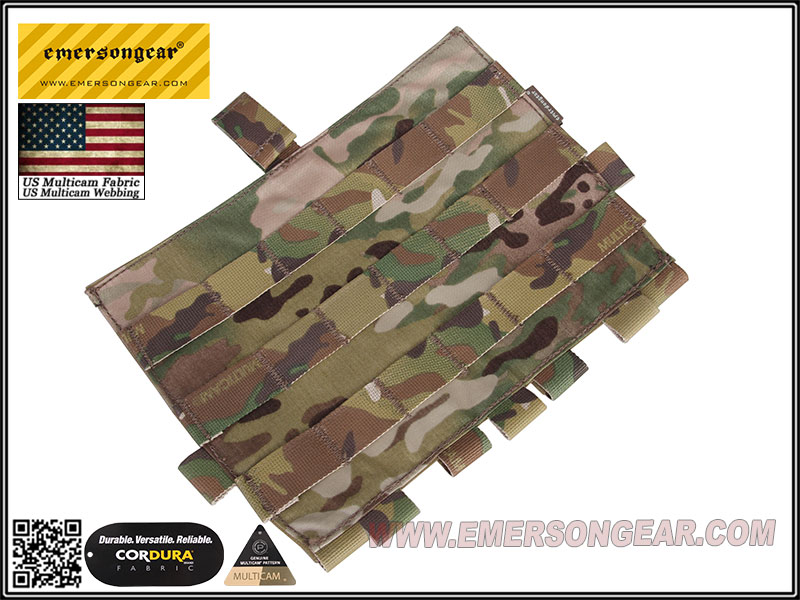 Pannello Frontale Molle Tattico Per Gilet AVS JPC2.0 | Tri-Pouch Staccabile In Nylon Per Softair E Paintball