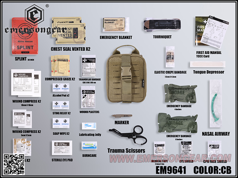 Emersongear Military Style Rescue Pack/Set(27 in 1)