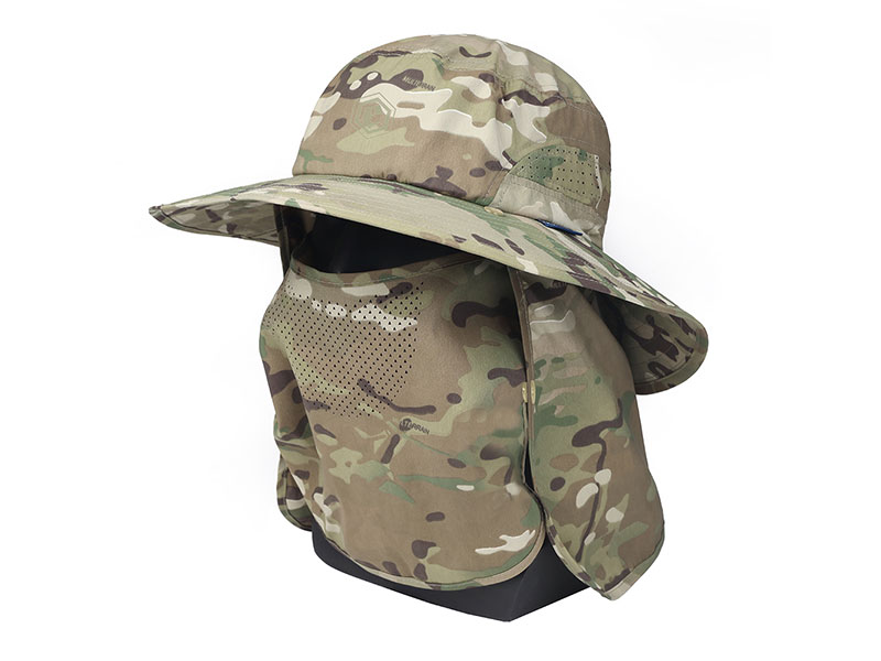 Emersongear UV100+ Detachable Multifunctional Frillnecks Boonie Hat "Frilled Lizard"