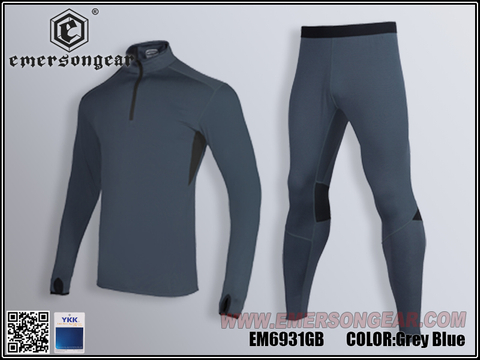 EmersonGear Zippered Breathable Warm Suit Underwear