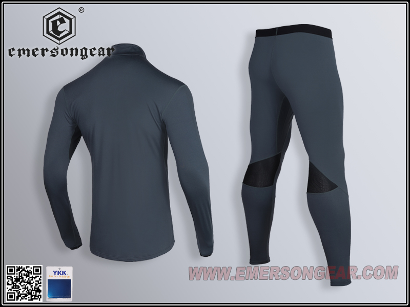 EmersonGear Zippered Breathable Warm Suit Underwear