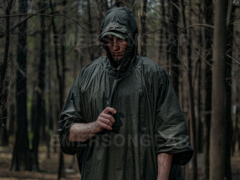 Emersongear Outdoor Jungle Tactical Quick-Drying Rain Poncho "Wind Rider"